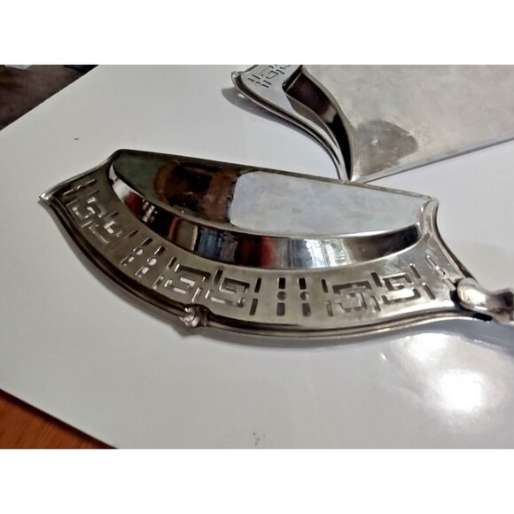 MANNING QUALITY BOWMAN TABLE DUSTPAN CRUMBS SCOOP SET Bakelite Handle - Picture 9 of 11